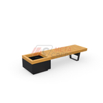 Лавка Rail Road 02 с вазоном