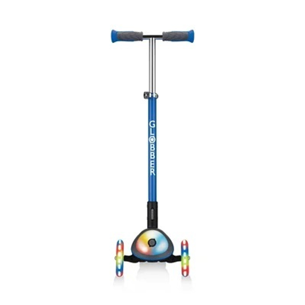 Самокат Globber Elite Deluxe Flash Lights синий