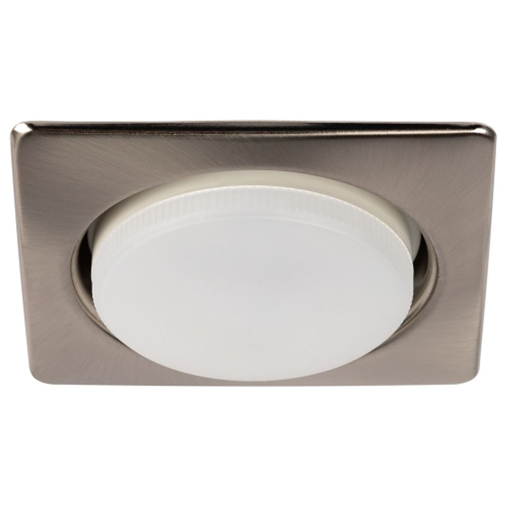 Светильник встраиваемый ЭРА KL71 SN /1 (к) под лампу GX53 сатин никель термокольцо в комплекте