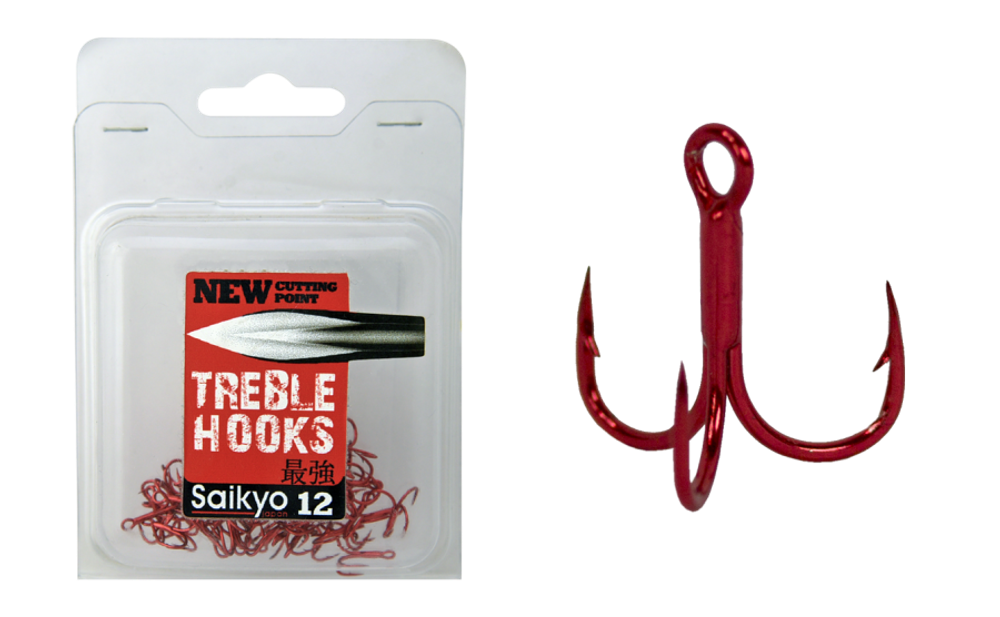 Крючки Saikyo тройн.6063-1X-CP  R №14 (50шт)