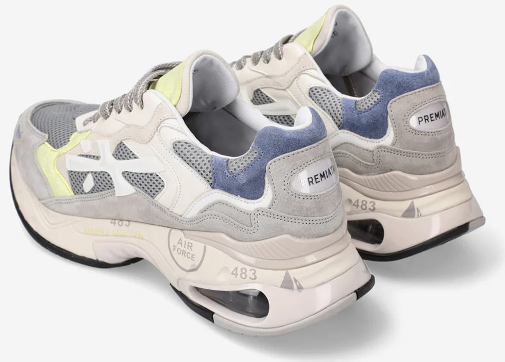 Premiata Sharky 295 Серые с белым