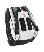 Сумка для падел Bullpadel Hack Black-White 2025 – термозащита и профессиональный комфорт