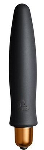 Вибропуля с 2 сменными насадками Dark Desires Kit (Цвет: черный с золотистым)