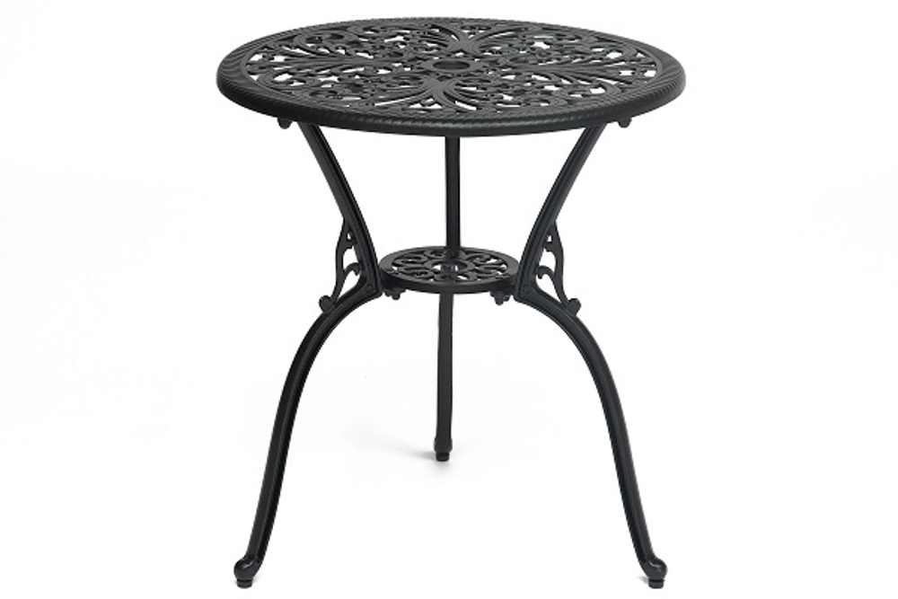 Комплект Secret De Maison Romance (стол +2 стула) алюминиевый сплав, D60/H67, 53х41х89см, черный