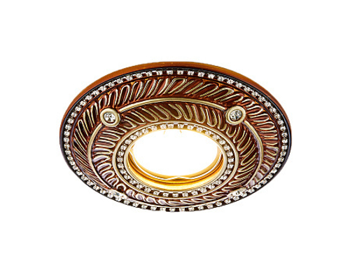 Встраиваемый точечный светильник D4468 BR красное дерево