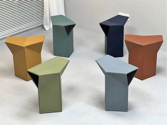 Табурет Atelier фисташковая экокожа