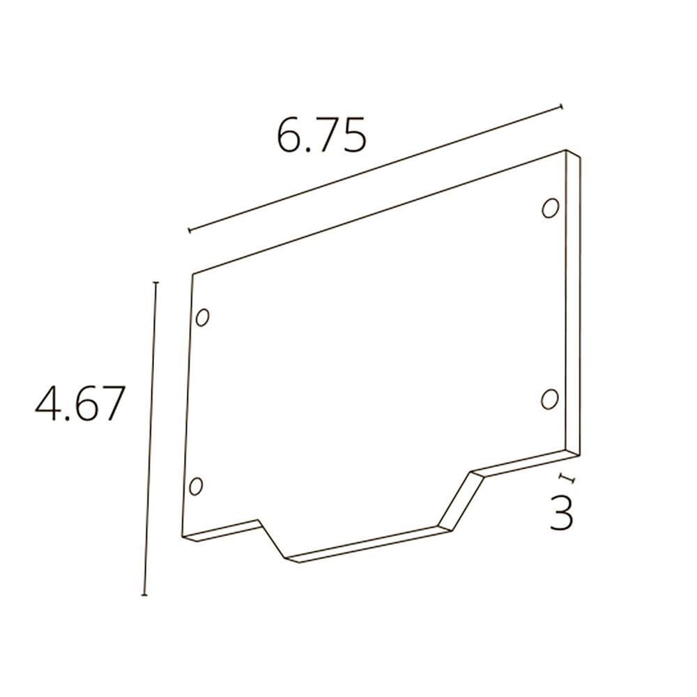 Внешняя заглушка для магнитного шинопровода для натяжного потолка Arte Lamp