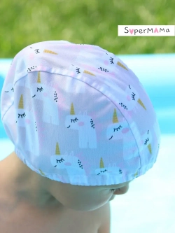 Шапочка для плавания детская непромокаемая для бассейна