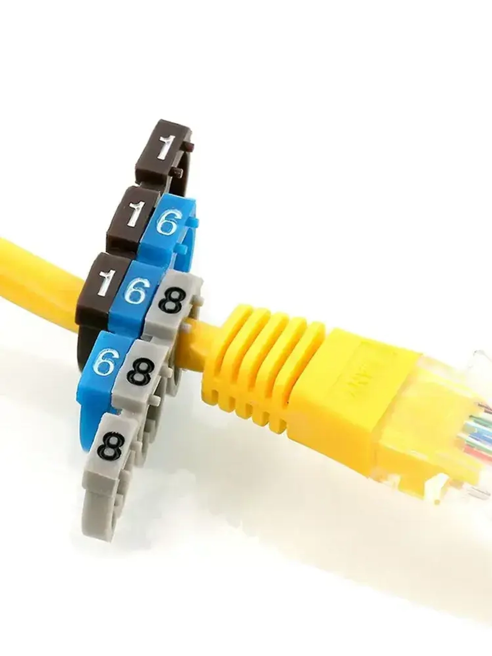 Маркировка для проводов, кабельный маркер, бирки для проводов 1.5мм (150шт.)