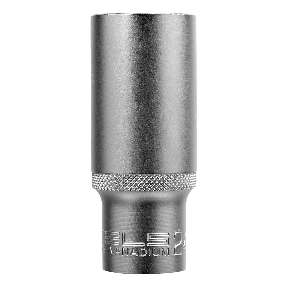 Головка торцевая удлиненная, 24 мм, шестигранная, CrV, под квадрат 1/2 Stels, 13883