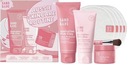 Sand & Sky Australian Pink Clay Aussie Skincare Routine - набор для ухода за кожей /   / GTIN 8886482917362