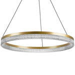 736161 Люстра ROTONDA 38W LED 2106LM 180G ЛАТУНЬ 3000K