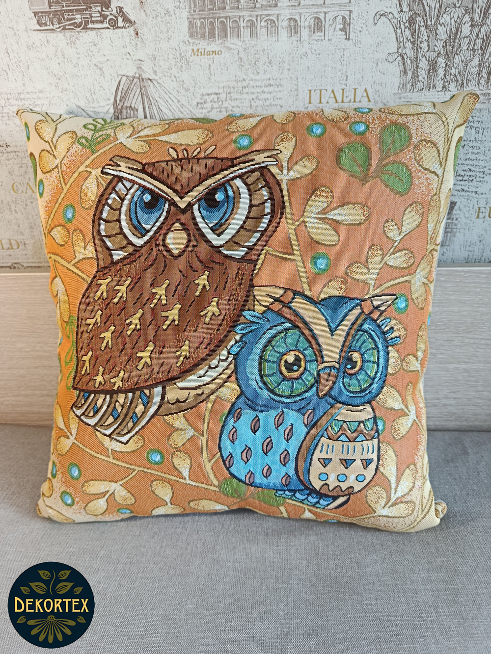 Декоративная гобеленовая наволочка для интерьерной подушки Ночной дозор 47*47