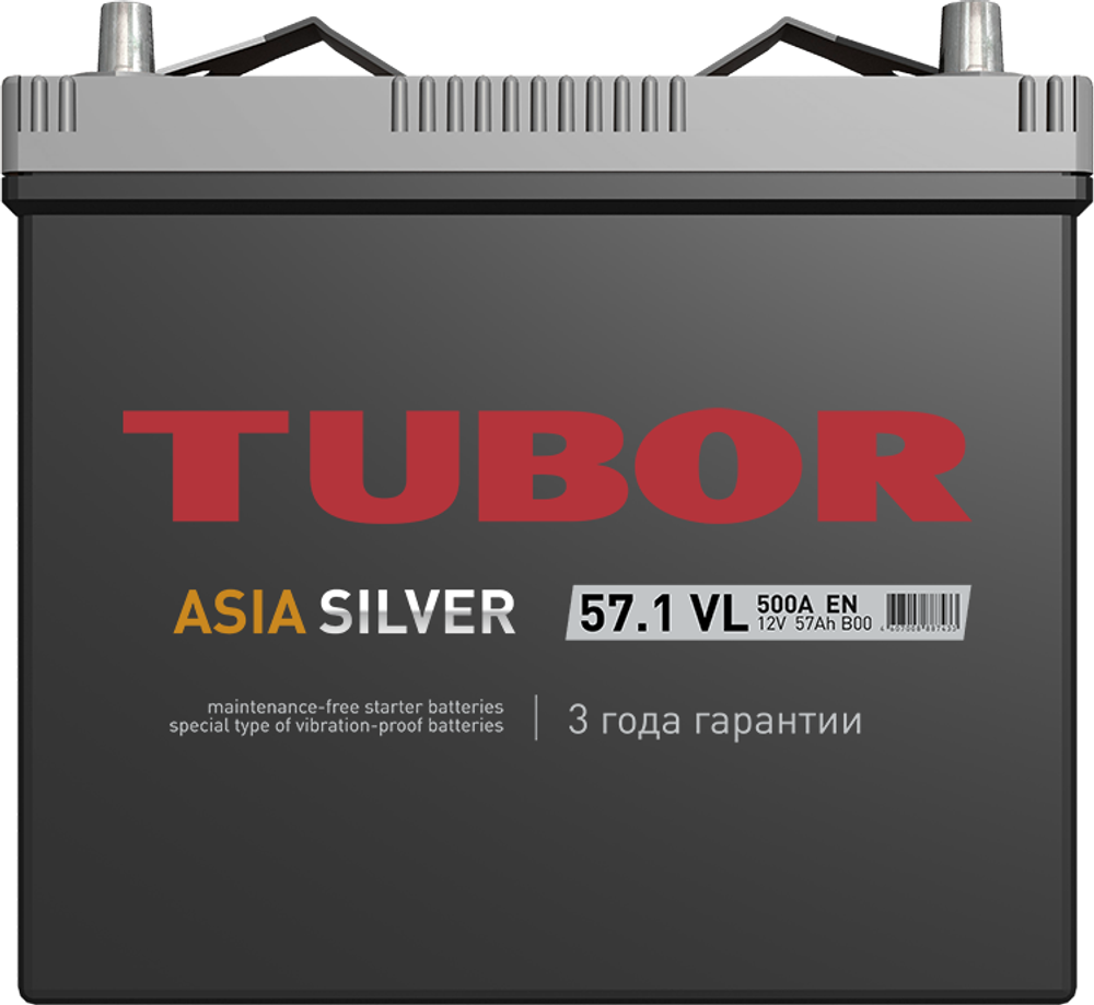 TUBOR Asia SILVER 6СТ-57 аккумулятор