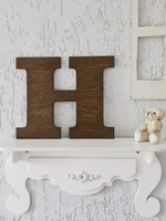 Буква английского алфавита деревянная настенная