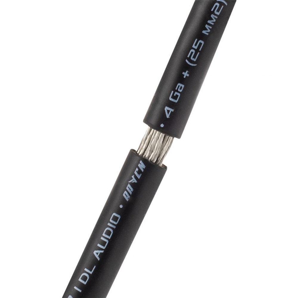 DL Audio Raven Power Cable 4 Ga Black | Кабель силовой медный луженый 4GA (21.2 кв.мм.) – купить за 428 ₽ | 2 Колонки.Ру - Гипермаркет автозвука
