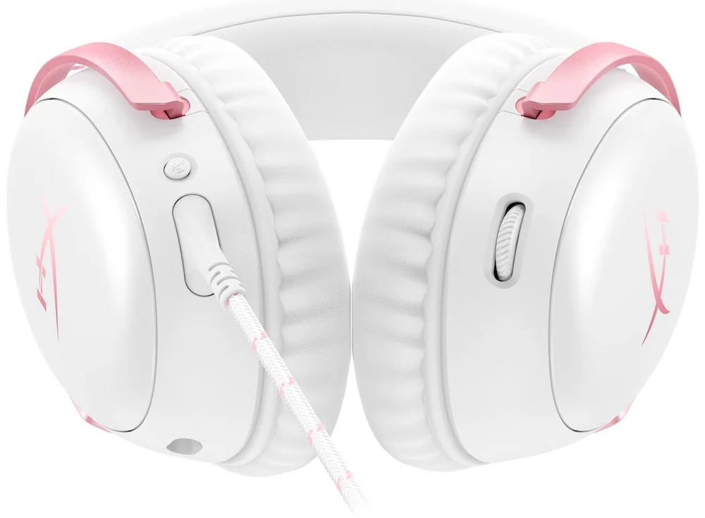 Наушники HyperX Cloud III бело-розовый