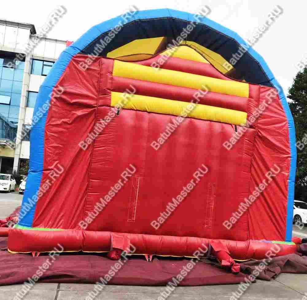 Надувной батут "Страна Сафария" с крышей и высокими горками 13*7*6 м