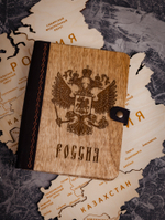 Блокнот из дерева "Россия" А5