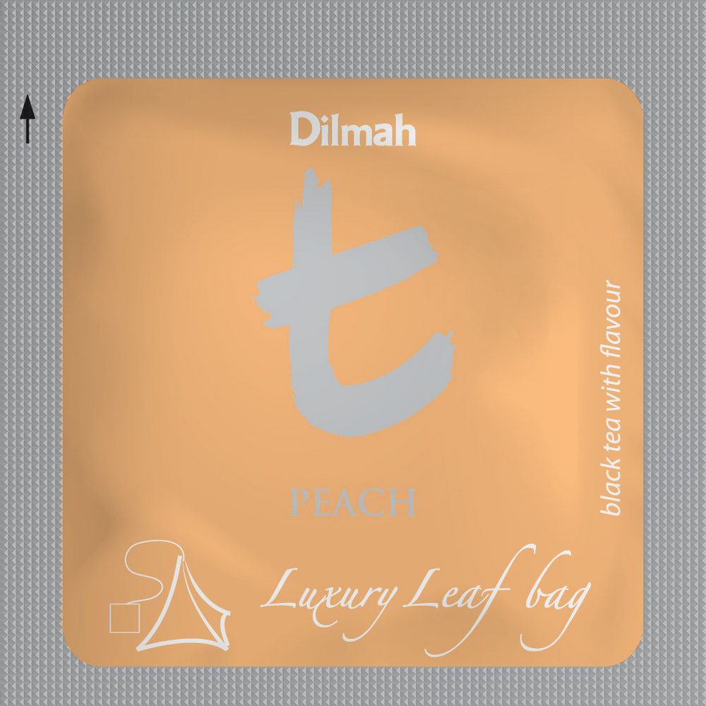 Чай Dilmah черный "Персик", в саше, 50шт. 2,0 г. картон