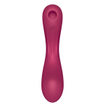 Малиновый вибромассажер 17,4см с вакуумной стимуляцией Satisfyer Curvy Trinity 1
