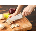 Набор ножей 2 пр, 20;12.5 см, нерж сталь, рук каучук дерев, Daniks, Wood, 1609392