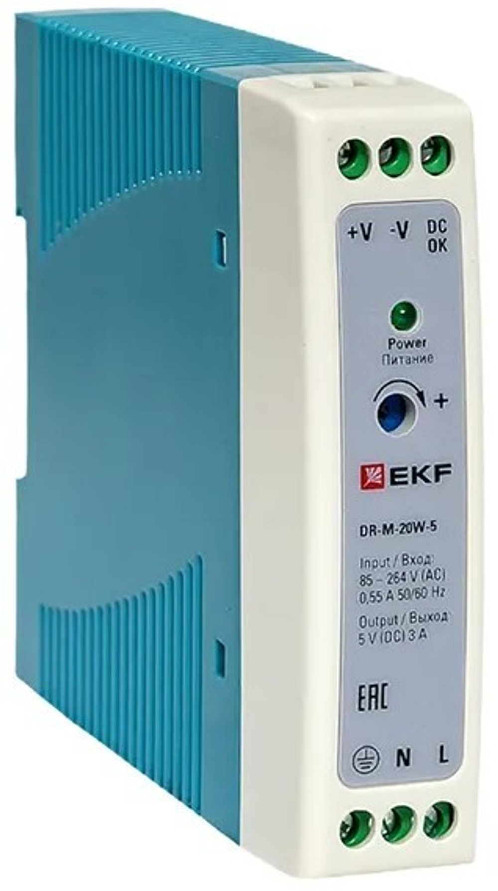 Блок питания  EKF DR-M-20W-5