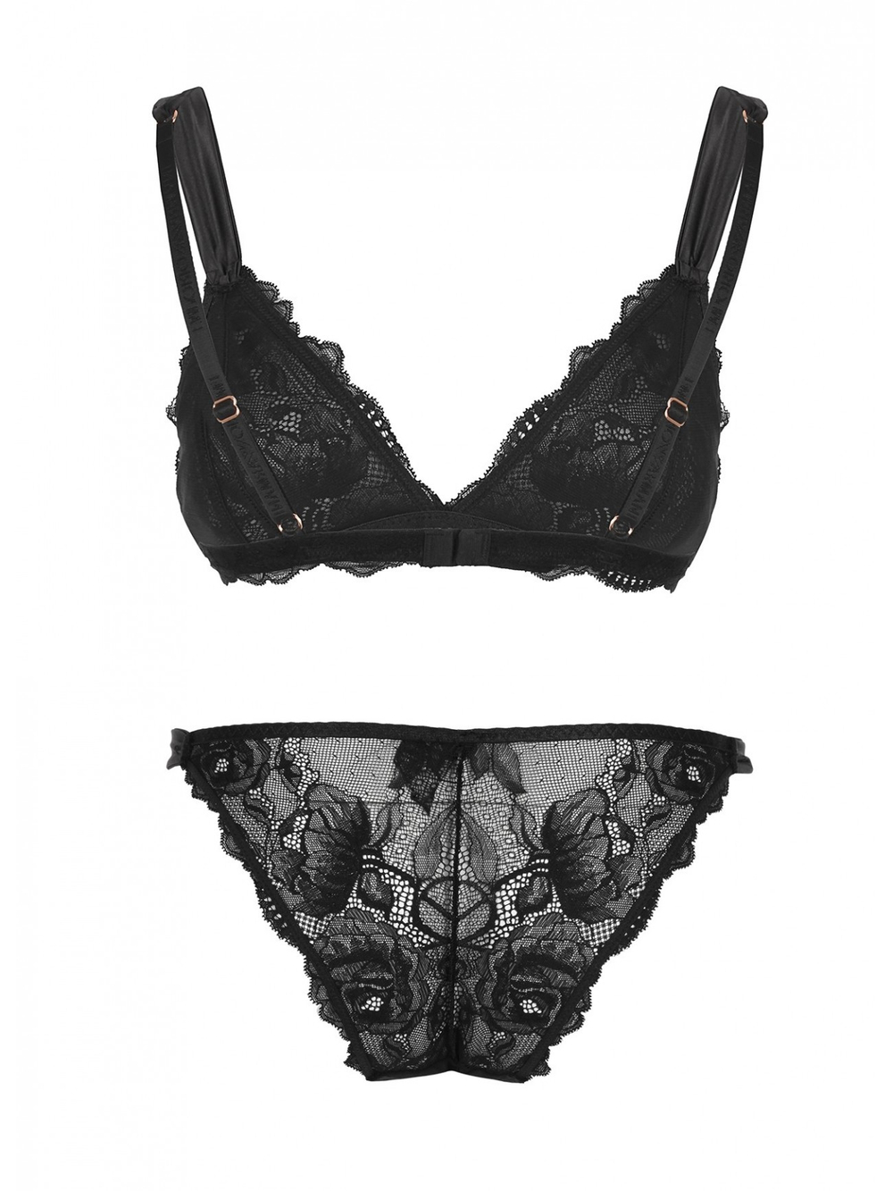 Бюстгальтер + трусы женские Triangle Brazilian Set Armani