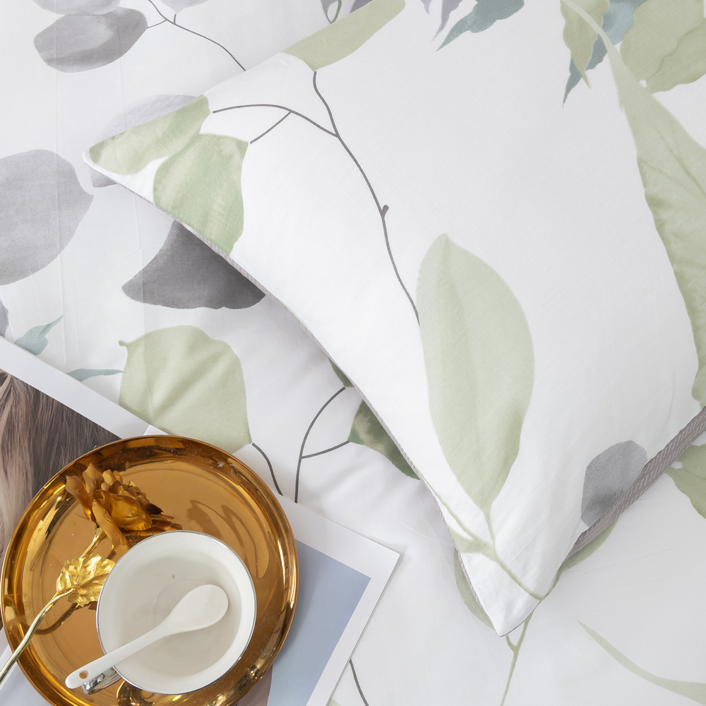 Комплект постельного белья Люкс Сатин 100% хлопок на резинке AR323