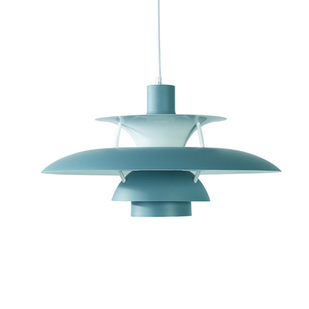 Подвесной дизайнерский светильник PH 5 by Louis Poulse (голубой)