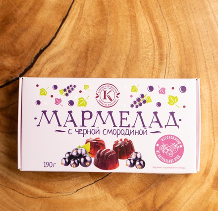Мармелад с черной смородиной 190 г