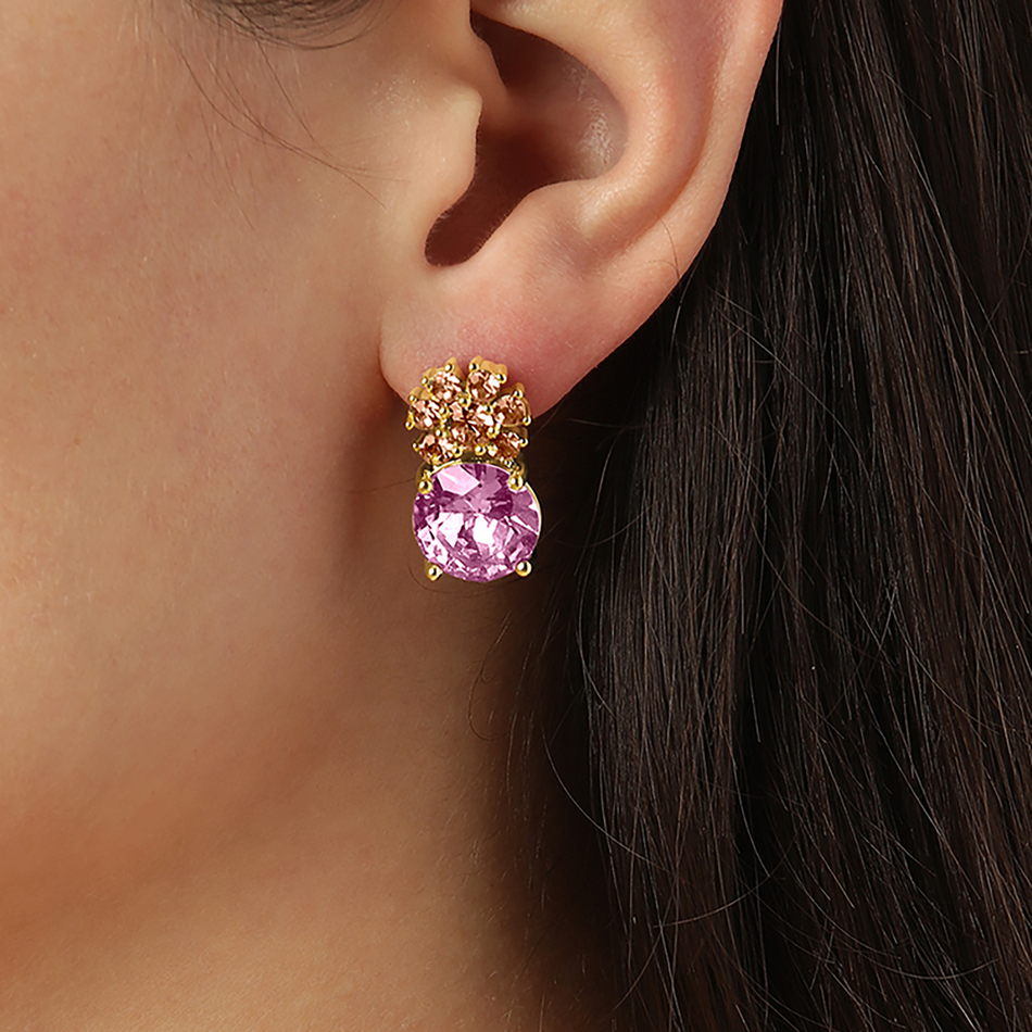 Серьги Dyrberg Kern BECKIA SG LIGHT ROSE / PEACH 460070