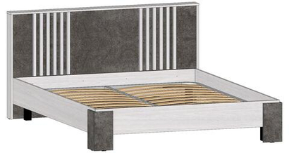Марракеш Кровать 1600 Анкор светлый / Цемент темный