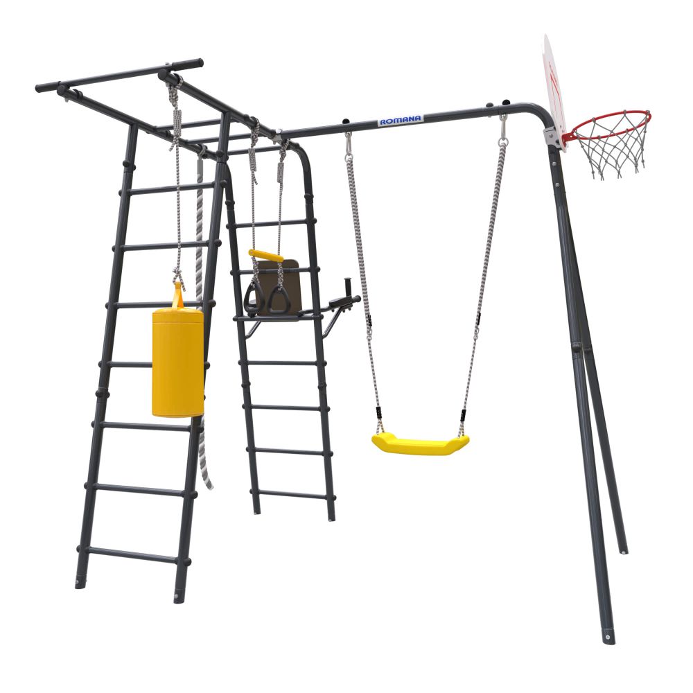 ROMANA Спорт (антрацит) (с пластиковыми качелями)
