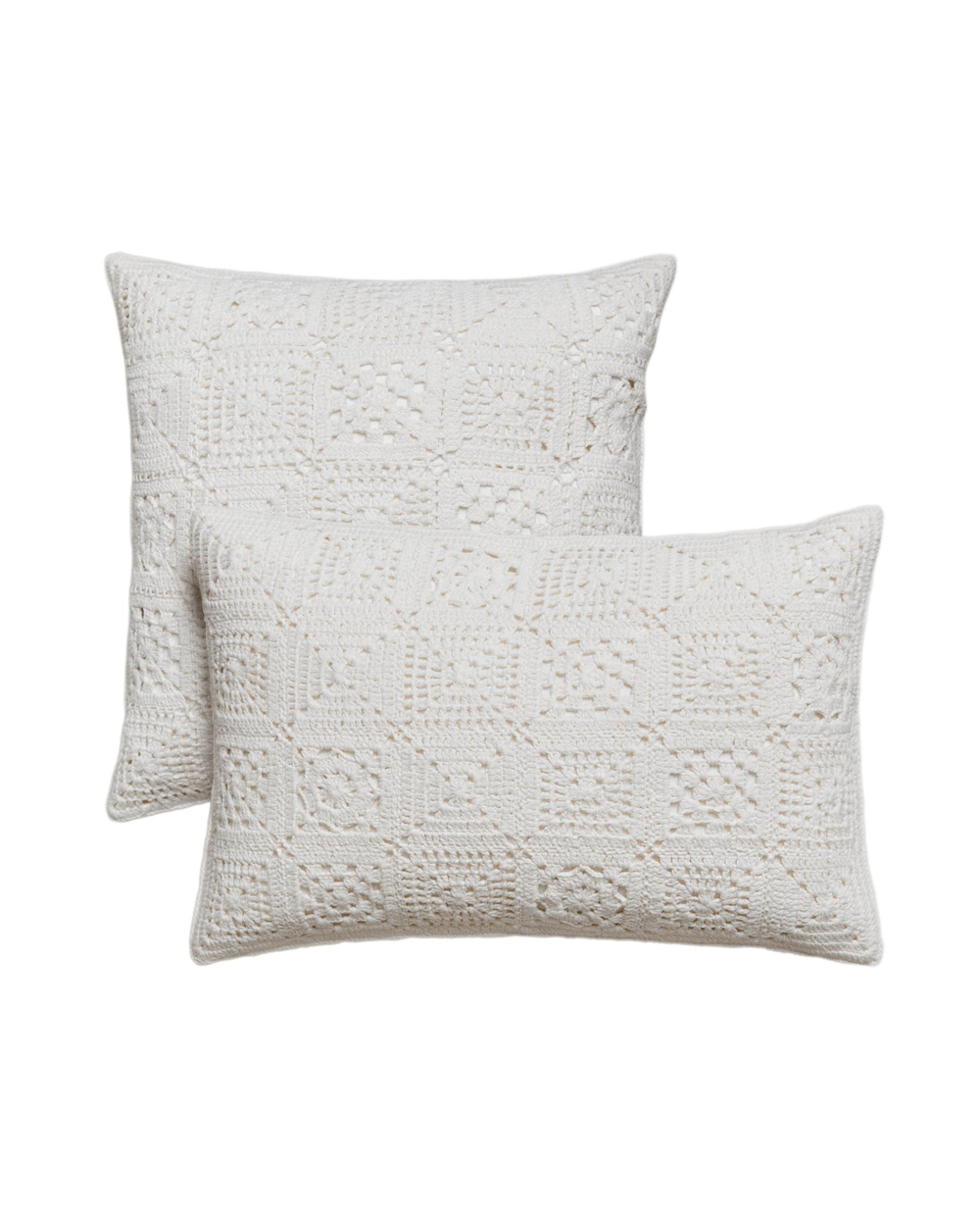 Zara Home наволочка декоративная из хлопка, белый