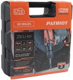 Дрель-шуруповерт акк.PATRIOT BR 189UES, две АКБ Li-Ion 18В, 2,0 Ач, 29Нм, кейс (180301549)
