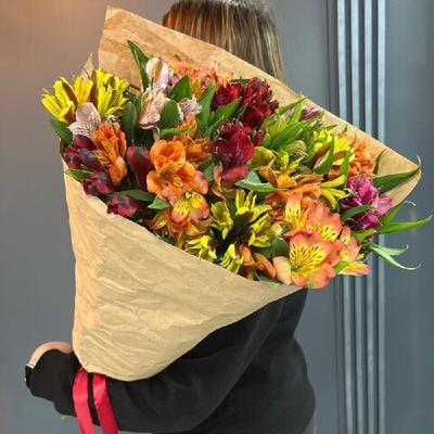 Букет "Краски" (15 альстромерий)