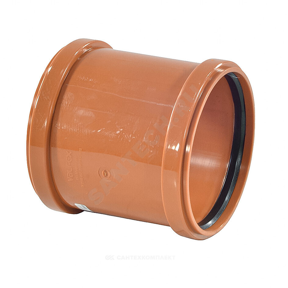 Муфта PP-B ремонтная коричневая Дн 160 б/нап VALFEX 30106160
