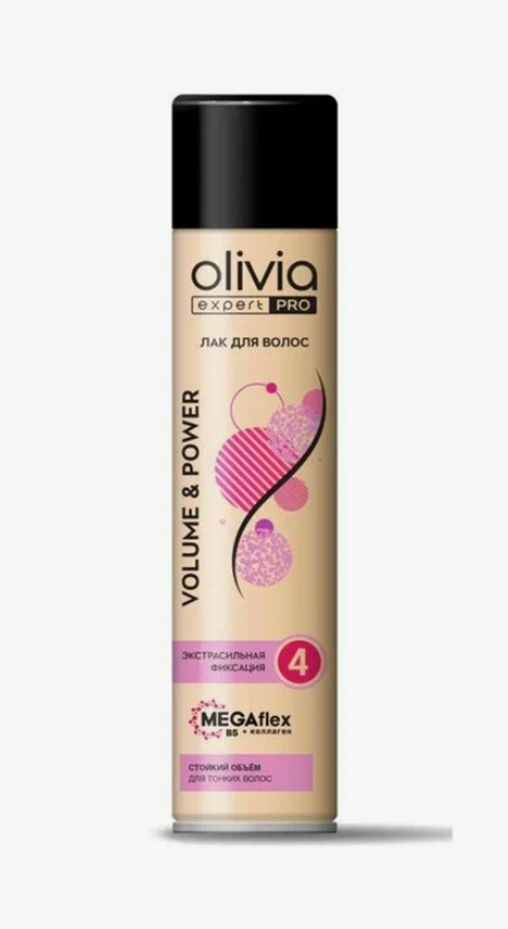 Лак д/волос "OLIVIA"линии Expert PRO 300мл.Volumt power 5570