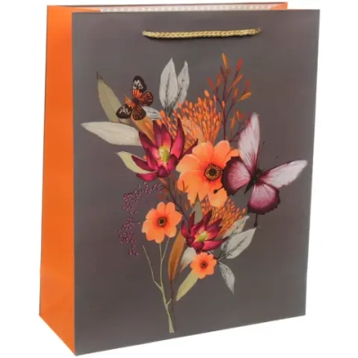 Пакет подарочный «Цветочный рай» 26*32*10 см, микс