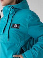 Анорак зимний женский мембрана Город Горький бирюзовый