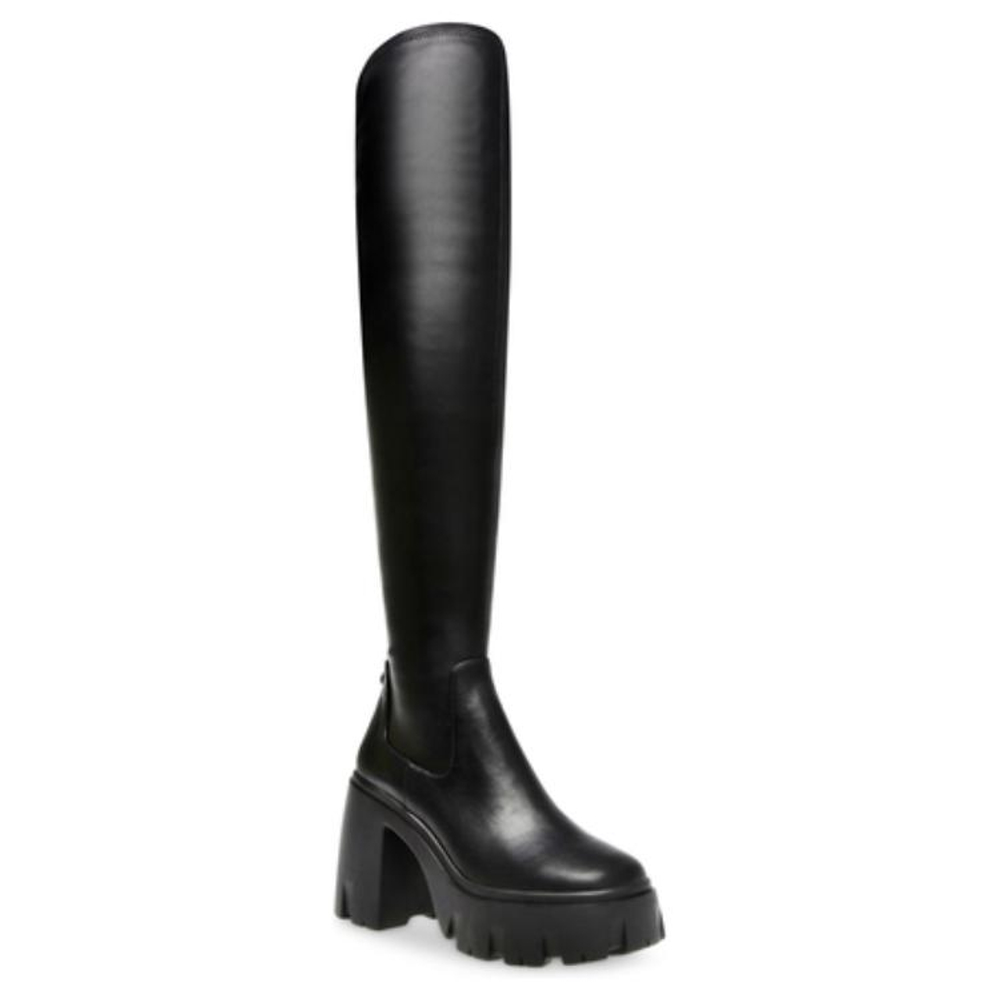 STEVE MADDEN PU Over the knee Boots 10.5cm Women"s Black