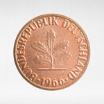 Germany, 1 Pfennig, 1966, (Stuttgart Mint - "F"), VF