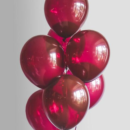 Шары латексные "Бургундия"