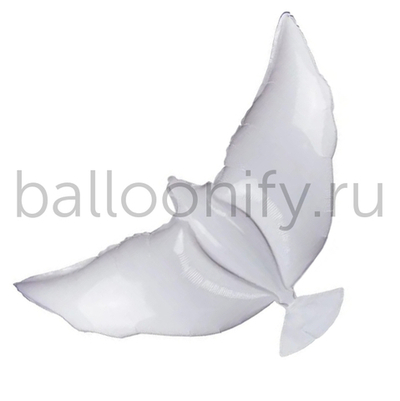 Шар (34''/86 см) Фигура, Голубь, Белый, 1 шт.