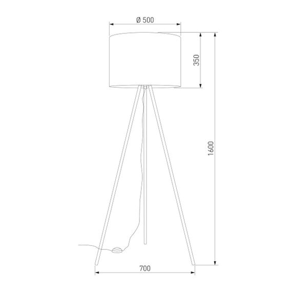 Торшер TK Lighting 16032 Umberto