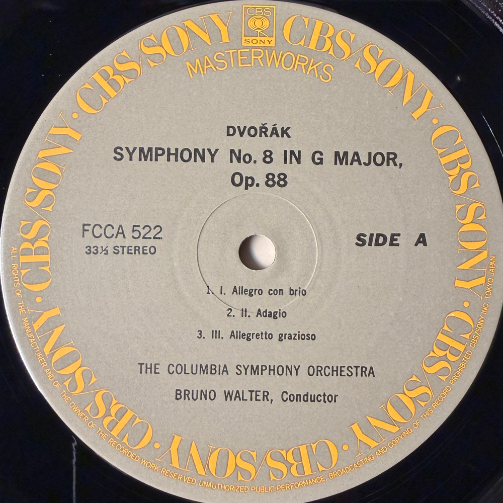 Виниловая пластинка Дворжак - Симфония № 8 / Брамс - Академическая увертюра LP