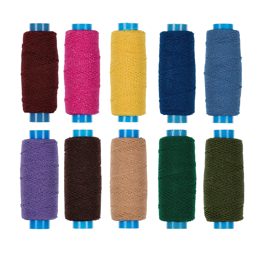 Нитки "Gamma", спандекс, ассорти №5 60% латекс, 40% полиэстер, 25 м