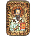 Инкрустированная Икона Святой апостол Родион (Иродион), епископ Патрасский 15х10см на натуральном дереве, в подарочной коробке