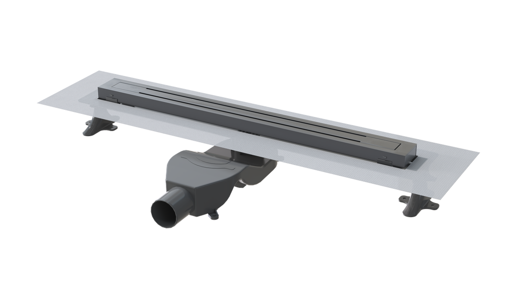 Душевой лоток Premium Trendy 60см, нерж.сталь GUN METAL